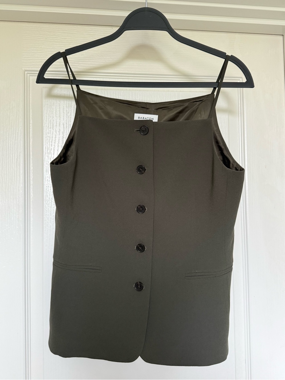 Babaton Olive Button-Front Camisole